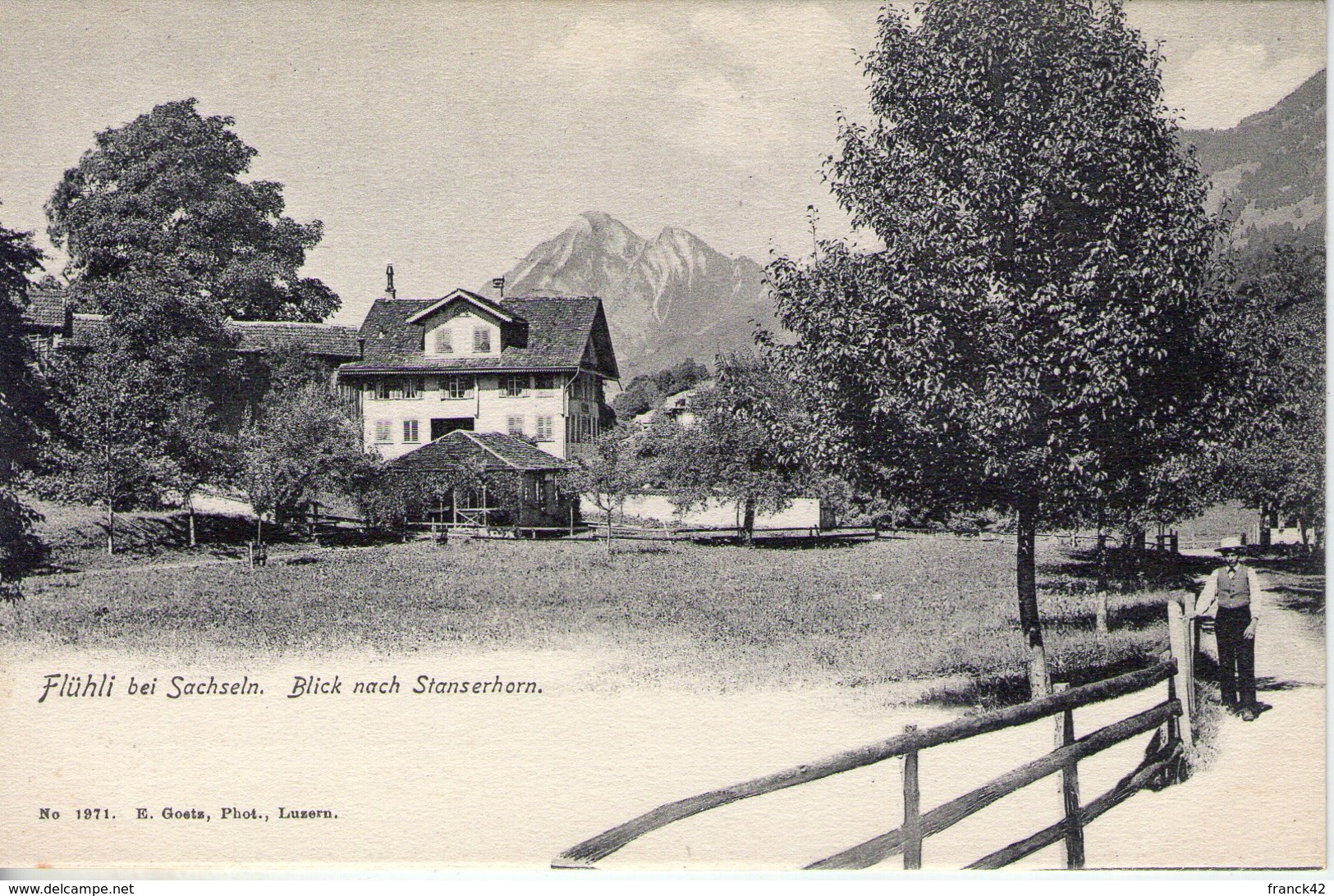 Suisse. Flühli Bei Sachseln. Blick Nach Stanserhorn - Flühli