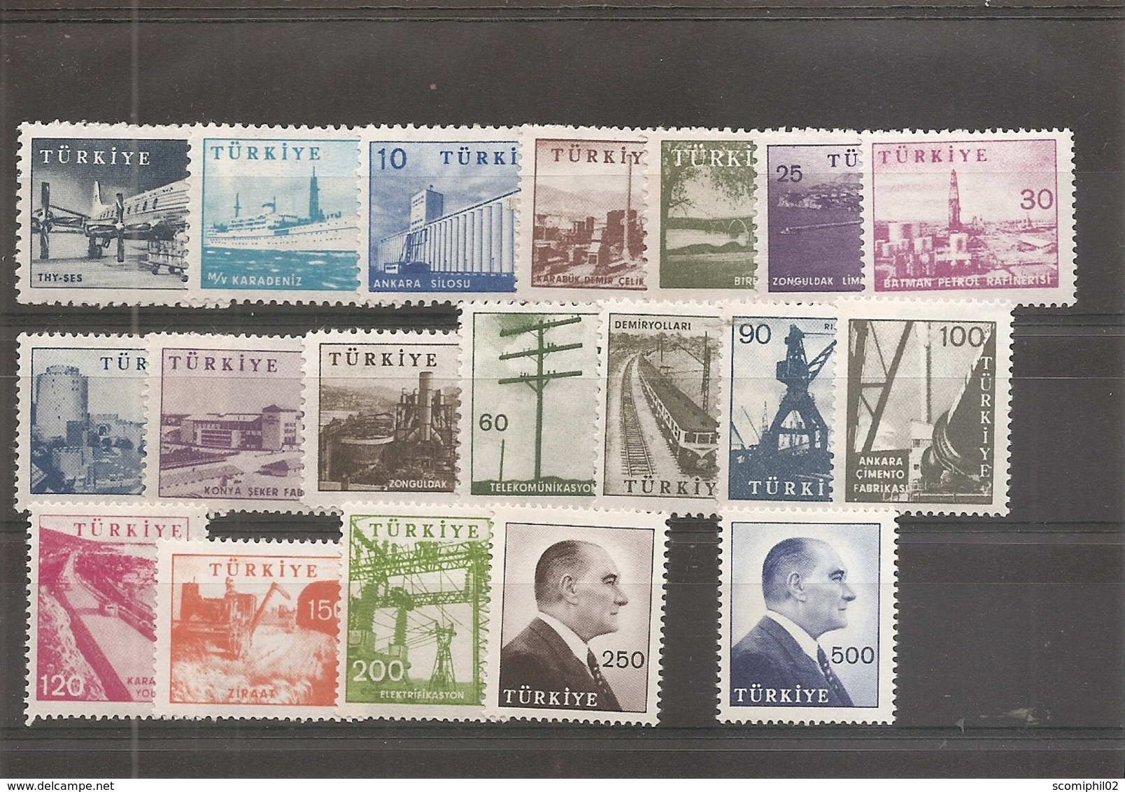 Turquie ( 1430/1439C  X -MH) - Unused Stamps