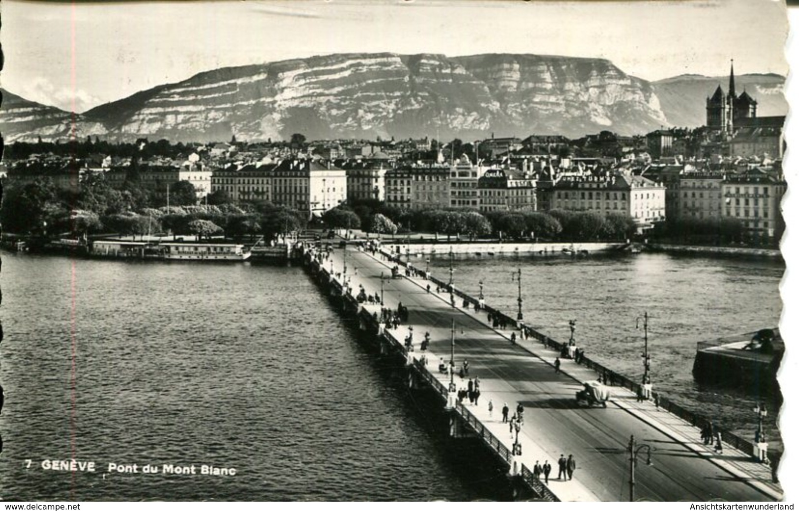 007387  Genève - Pont Du Mont Blanc  1952 - Genève