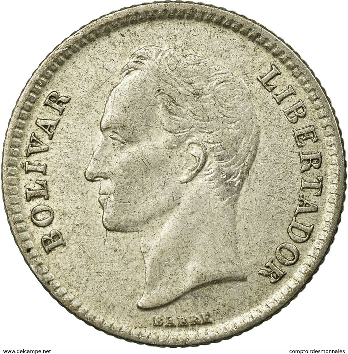 Monnaie, Venezuela, 25 Centimos, 1954, TTB, Argent, KM:35 - Venezuela