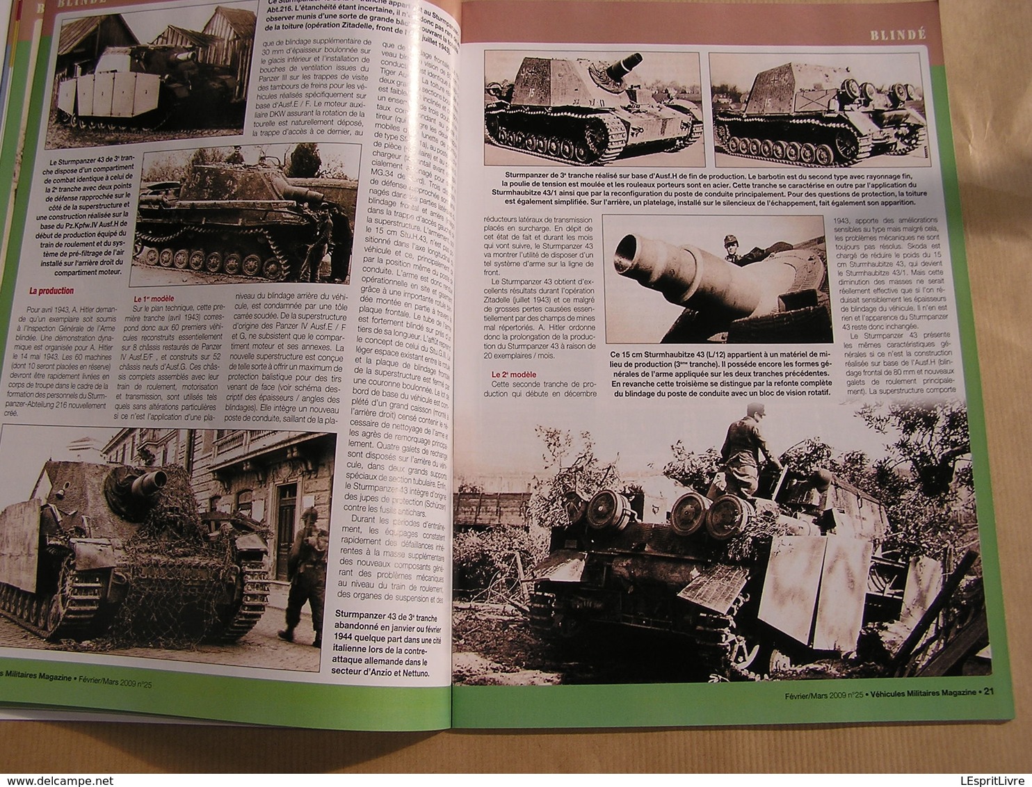 VEHICULES MILITAIRES Magazine N° 25 Guerre 40 45 Ardennes 44 Char Brummbär Moto 750 Terrot Vatt Camion Renault 6 Ton