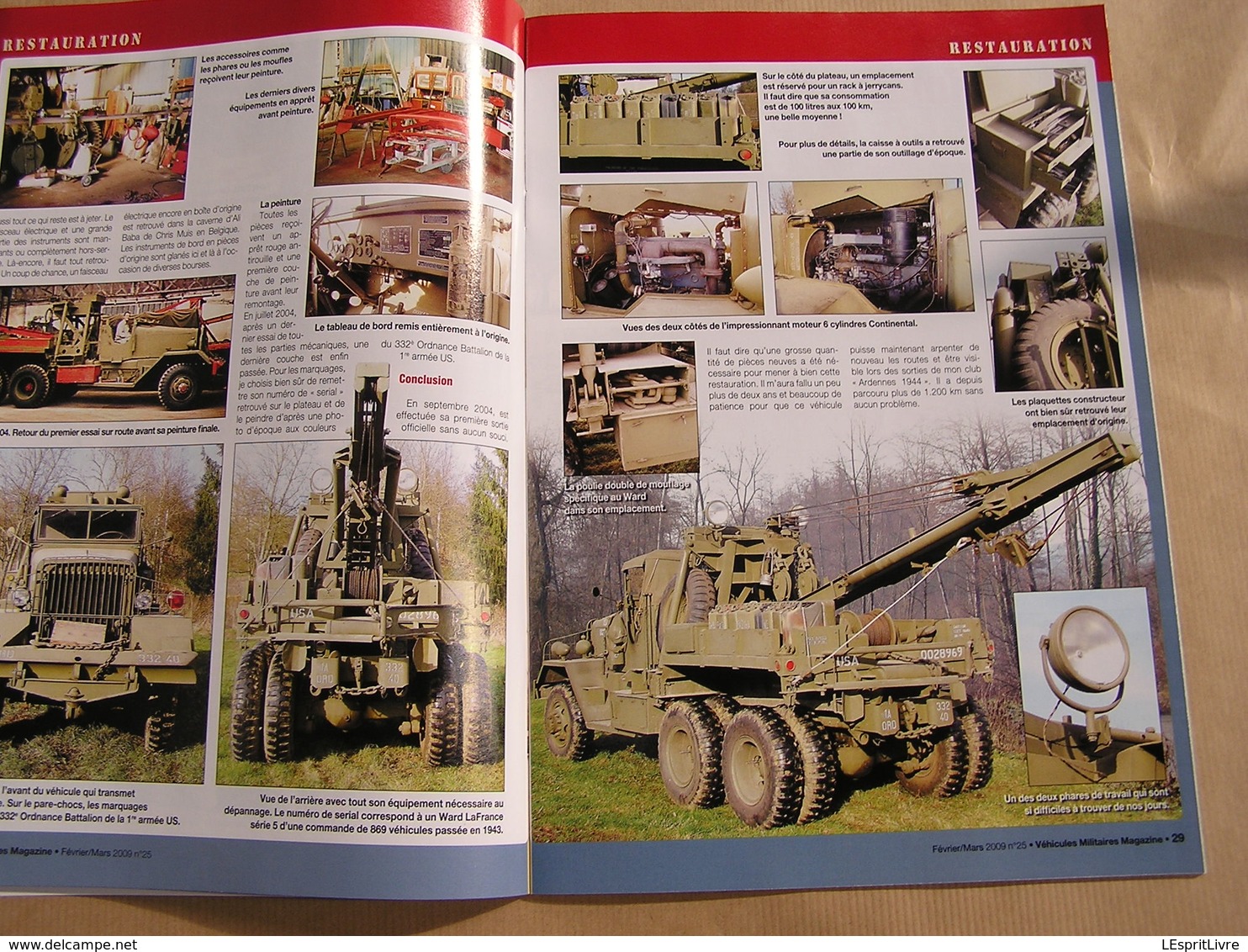 VEHICULES MILITAIRES Magazine N° 25 Guerre 40 45 Ardennes 44 Char Brummbär Moto 750 Terrot Vatt Camion Renault 6 Ton