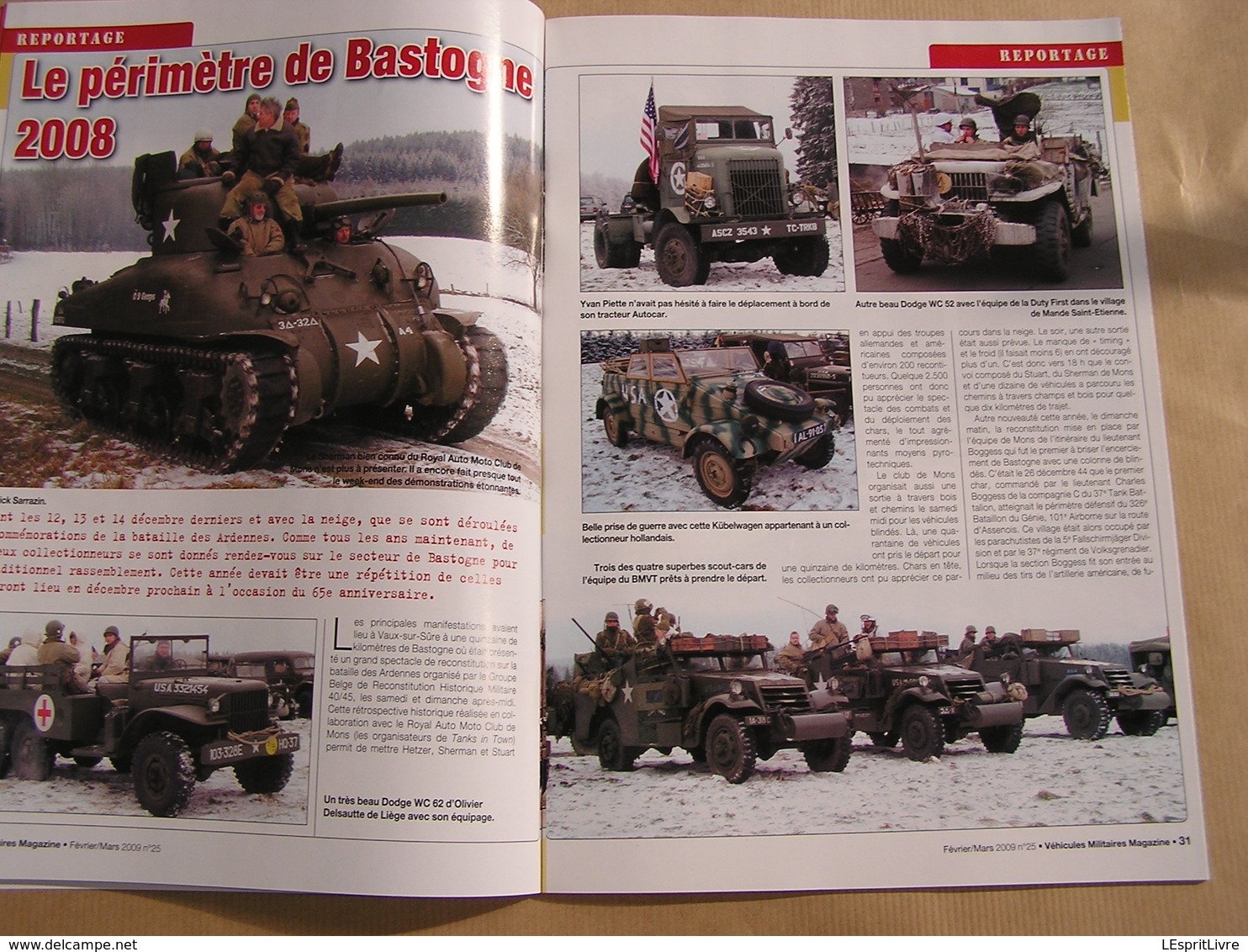 VEHICULES MILITAIRES Magazine N° 25 Guerre 40 45 Ardennes 44 Char Brummbär Moto 750 Terrot Vatt Camion Renault 6 Ton