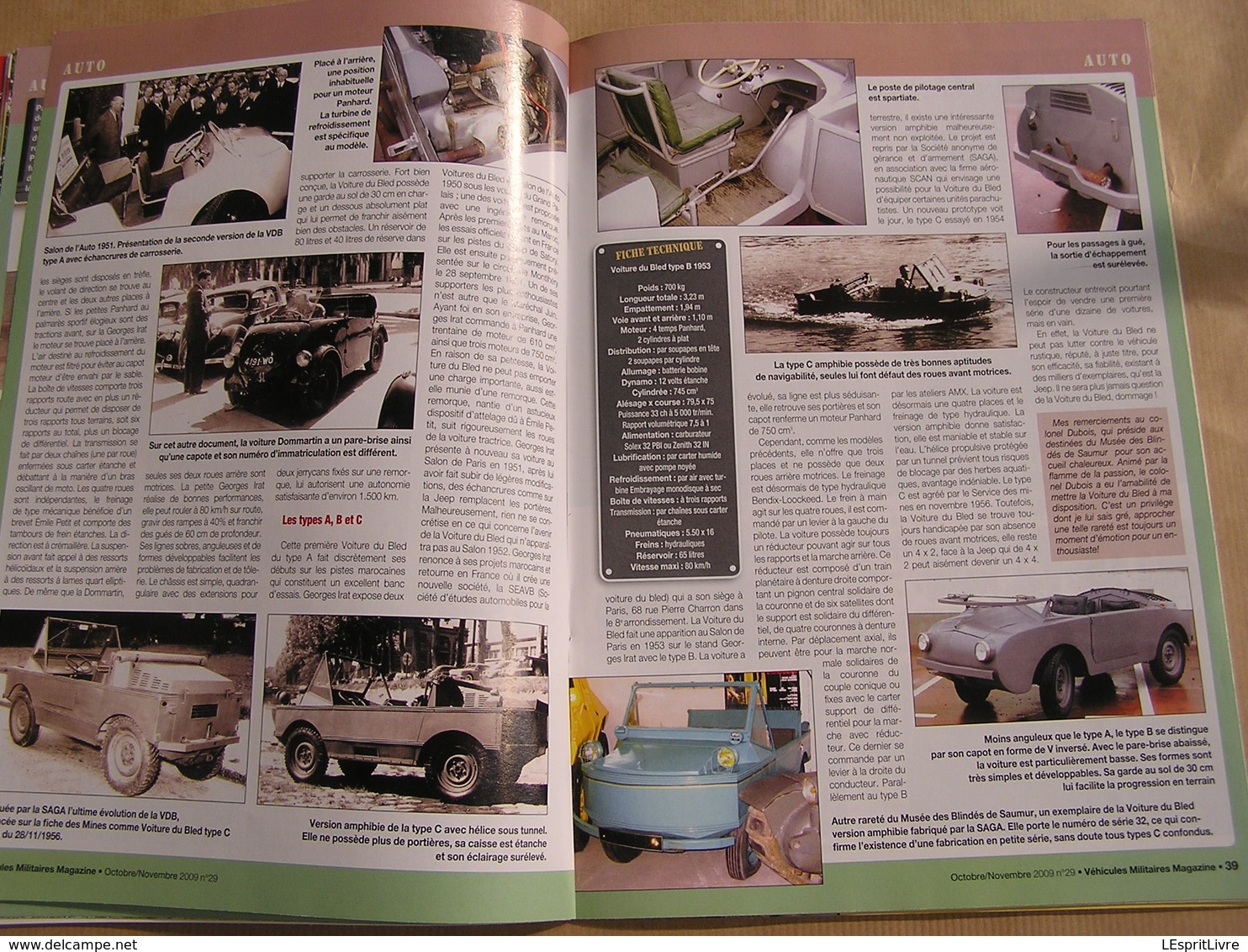 VEHICULES MILITAIRES Magazine N° 29 Guerre 40 45 Char Klimenty Nashorn Moto Guzzi Camion Diamond Willys Voiture du Bled