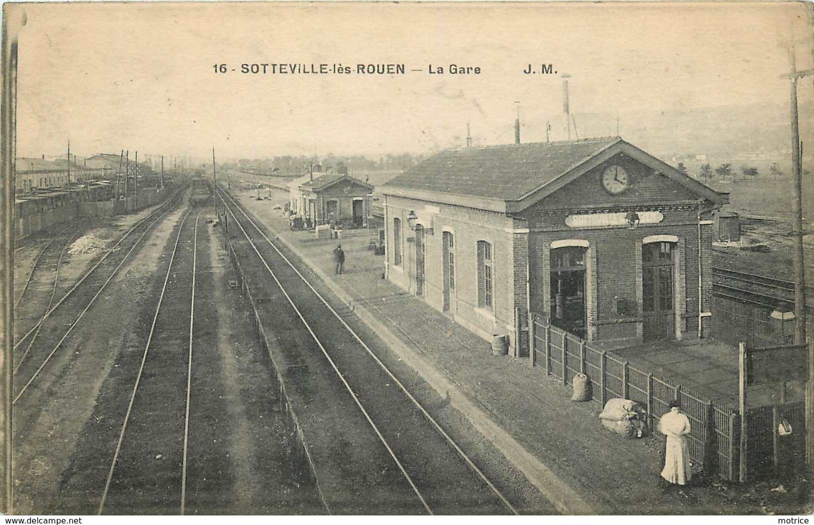 SOTTEVILLE LES ROUEN - La Gare. - Gares - Sans Trains