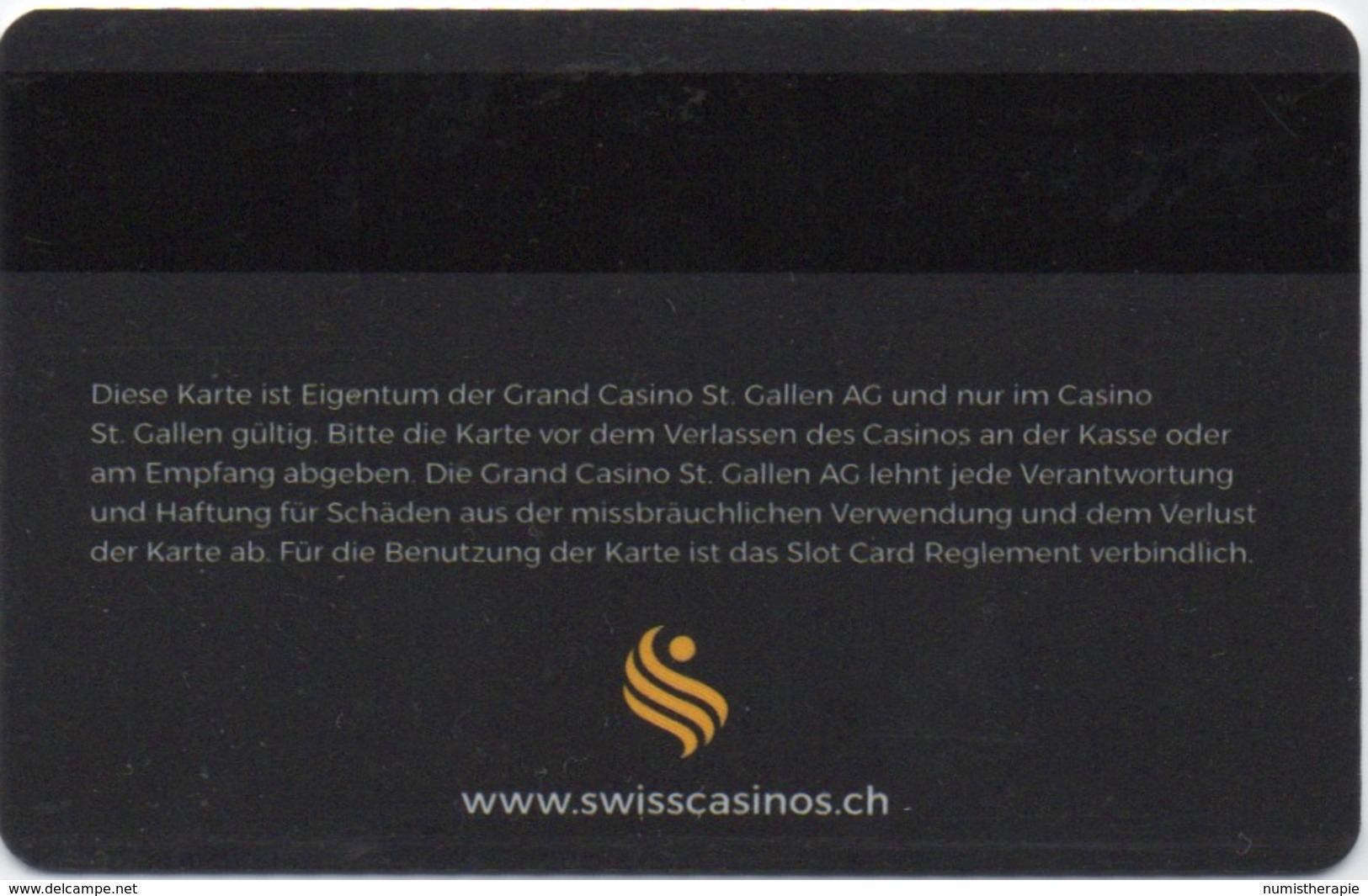 Carte De Casino : Swiss Casinos St. Gallen - Cartes De Casino