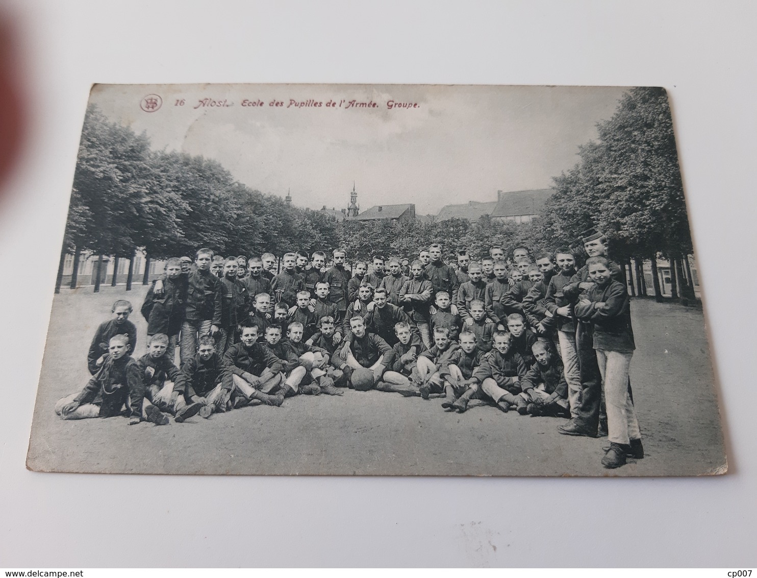 *ALOST Ecole Des Pupilles De L'Armée Groupe   Oblitéré En 1910 - Aalst