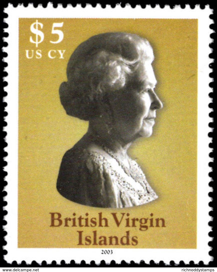 British Virgin Islands 2003 &#36;5 Queen Elizabeth Unmounted Mint. - British Virgin Islands