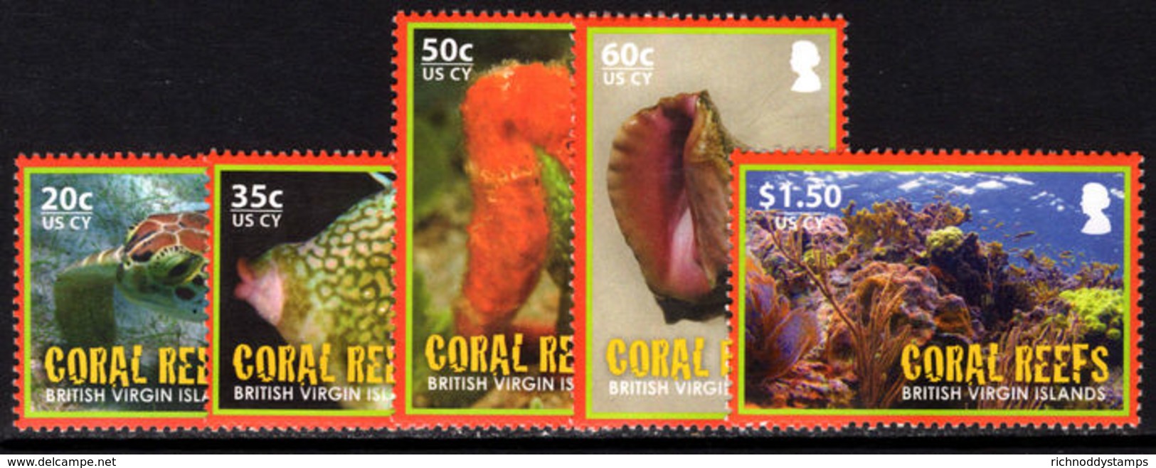 British Virgin Islands 2010 Coral Reefs Unmounted Mint. - British Virgin Islands
