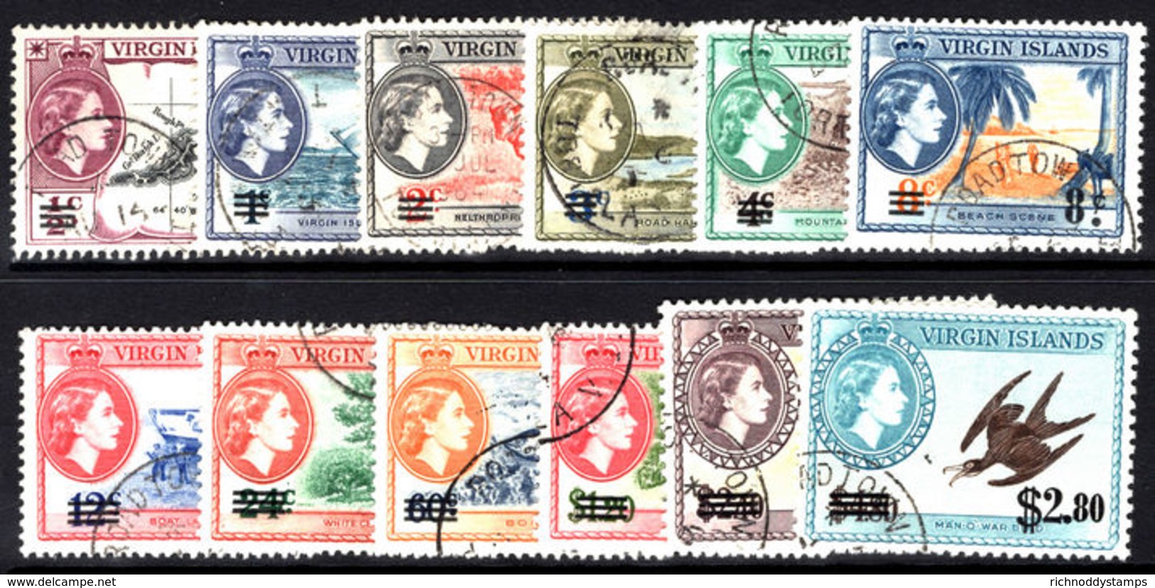 British Virgin Islands 1962 New Currency Set Fine Used. - British Virgin Islands