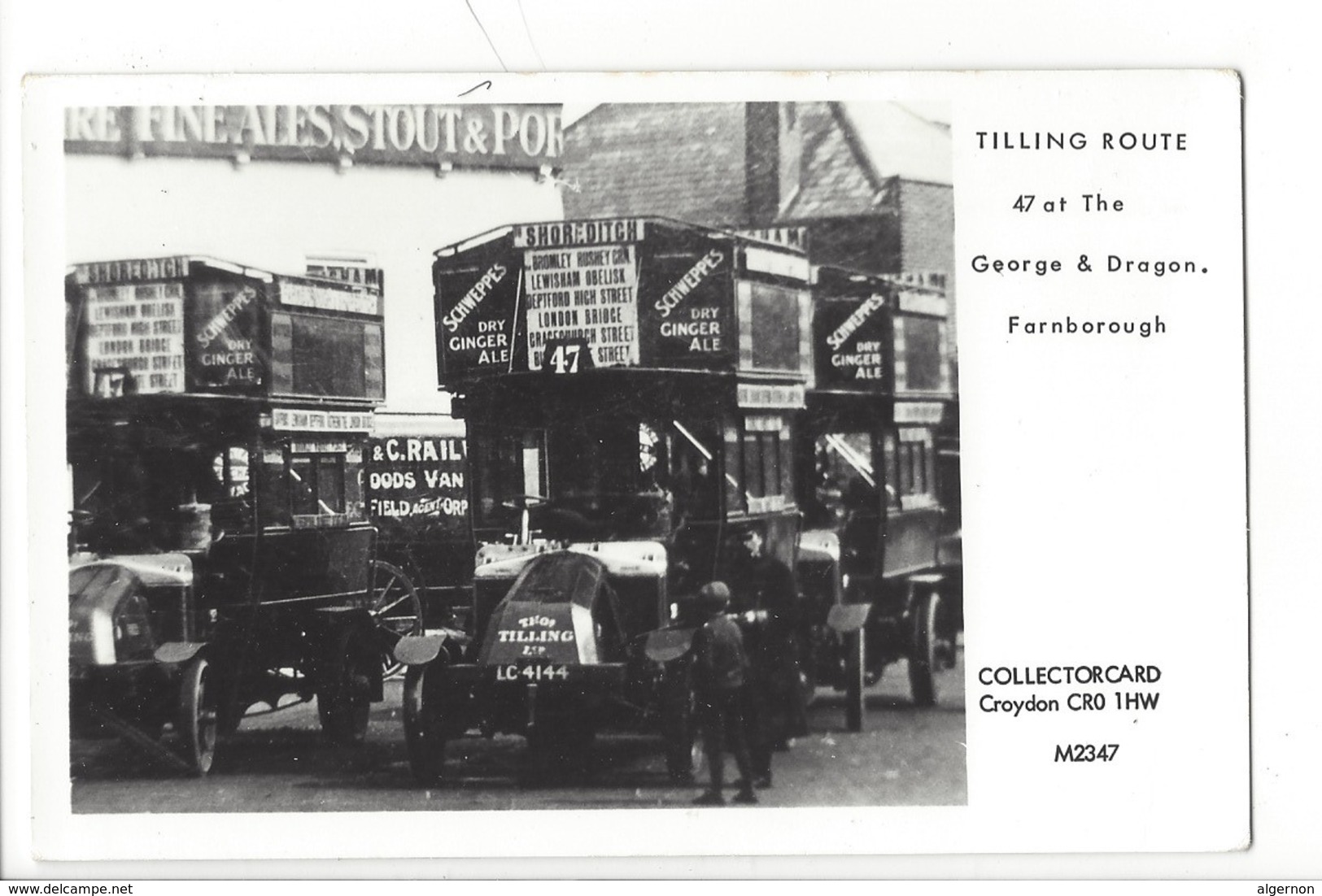 21681 - London Tilling Route Farnborough Collectorcard Croydon Platform One Fulham Road London - Autres & Non Classés