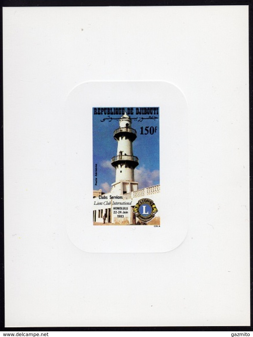 Djibouti 1983, Lions Club, Lighthouse, BF Deluxe - Djibouti (1977-...)