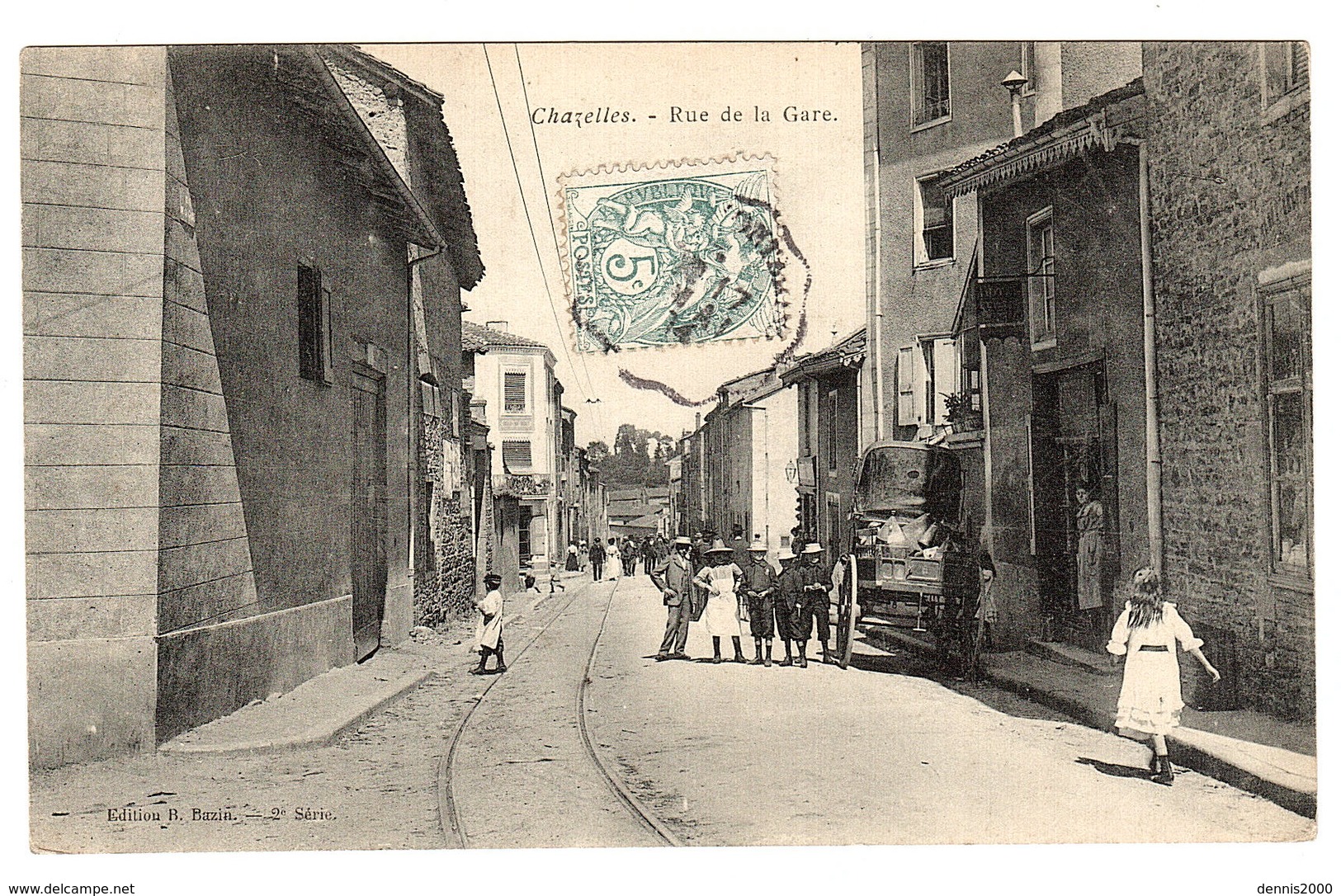 CHAZELLES (16) - Rue De La Gare - Ed. R. Bazin - Autres & Non Classés