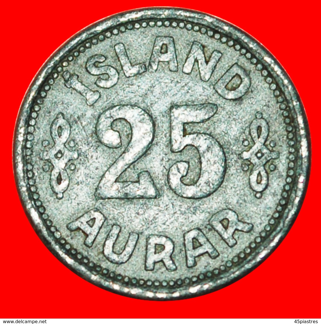 # GREAT BRITAIN: ICELAND ★ 25 ORE 1942 WARTIME (1939-1945)! LOW START ★ NO RESERVE! - Islandia