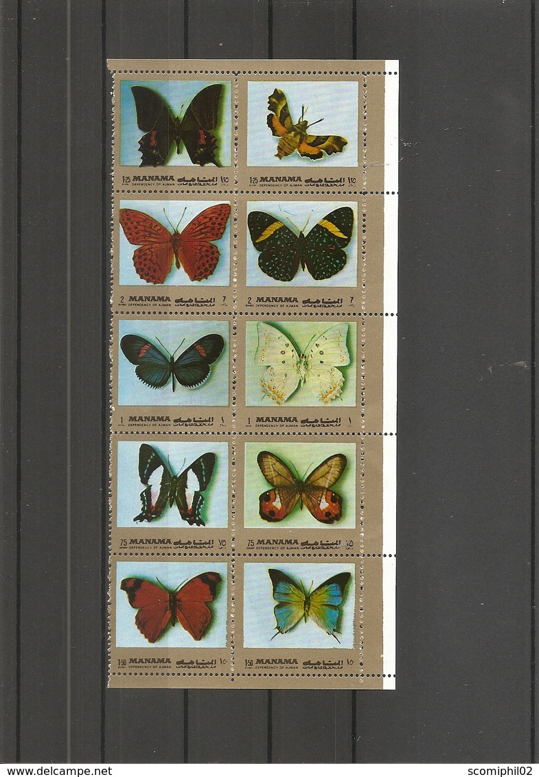 Papillons  ( 1105/1114 XXX -MNH De Manama ) - Papillons