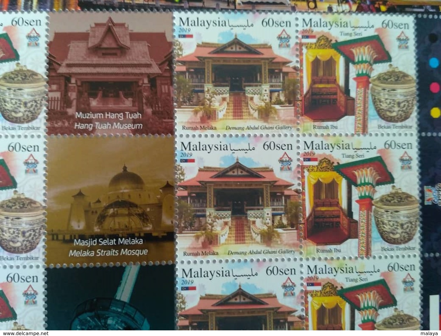 Malaysia 2019 Stamps Sheet Sheetlet Set  Tourist Destinations Melaka Malacca & Sarawak MNH - Malaysia (1964-...)