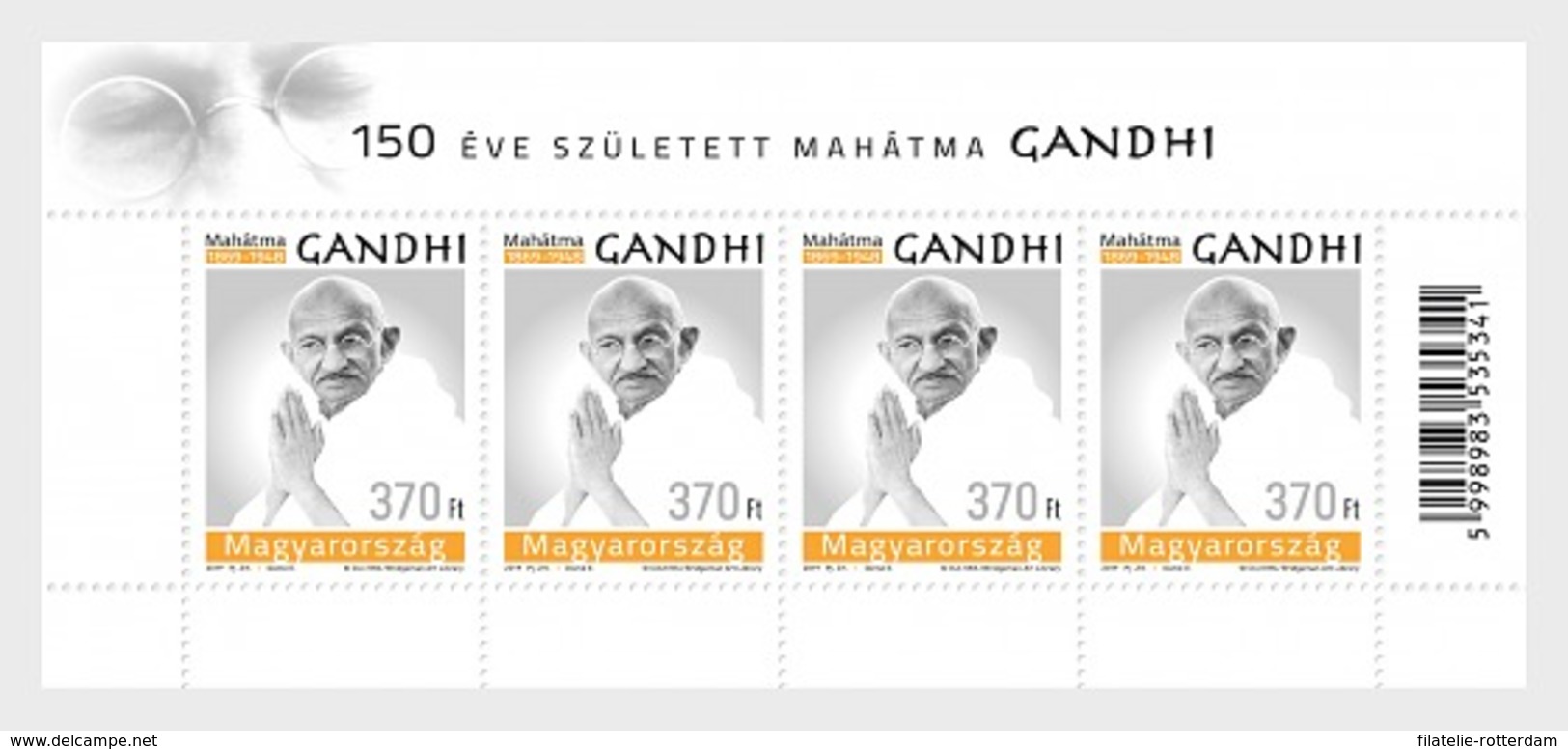 Hongarije / Hungary - Postfris / MNH - Sheet 150 Years Mahatma Gandhi 2019 - Ongebruikt