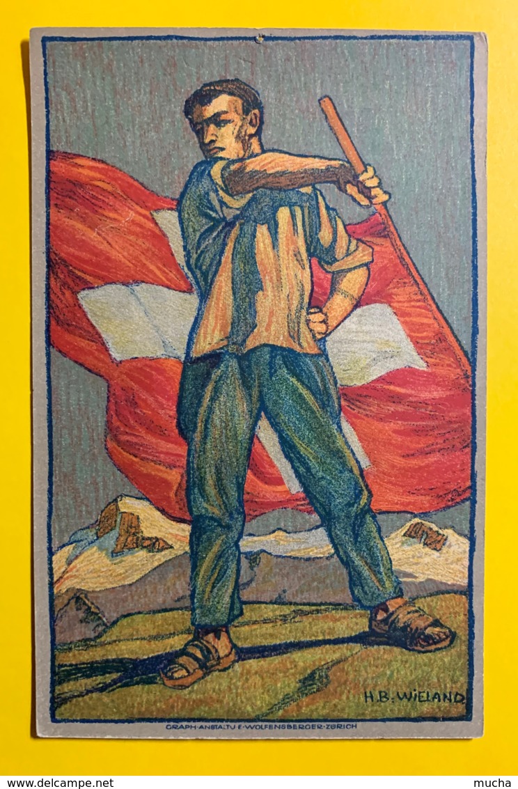 8113 - Carte Fête Nationale 1912  No 3b Lanceur De Drapeau Non Circulée - Entiers Postaux