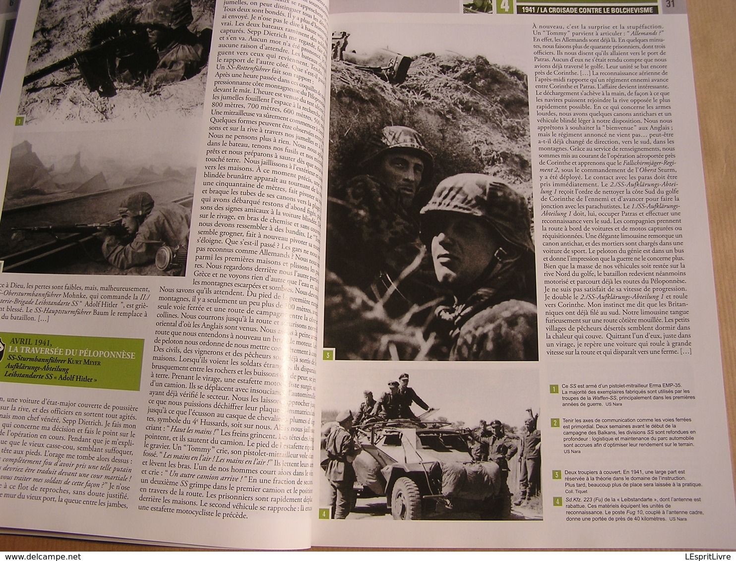 LIGNE DE FRONT Hors Série N° 20 Guerre 40 45 1939 1945 Waffen SS Témoignages de Guerre Armée Allemande Front Est Ouest