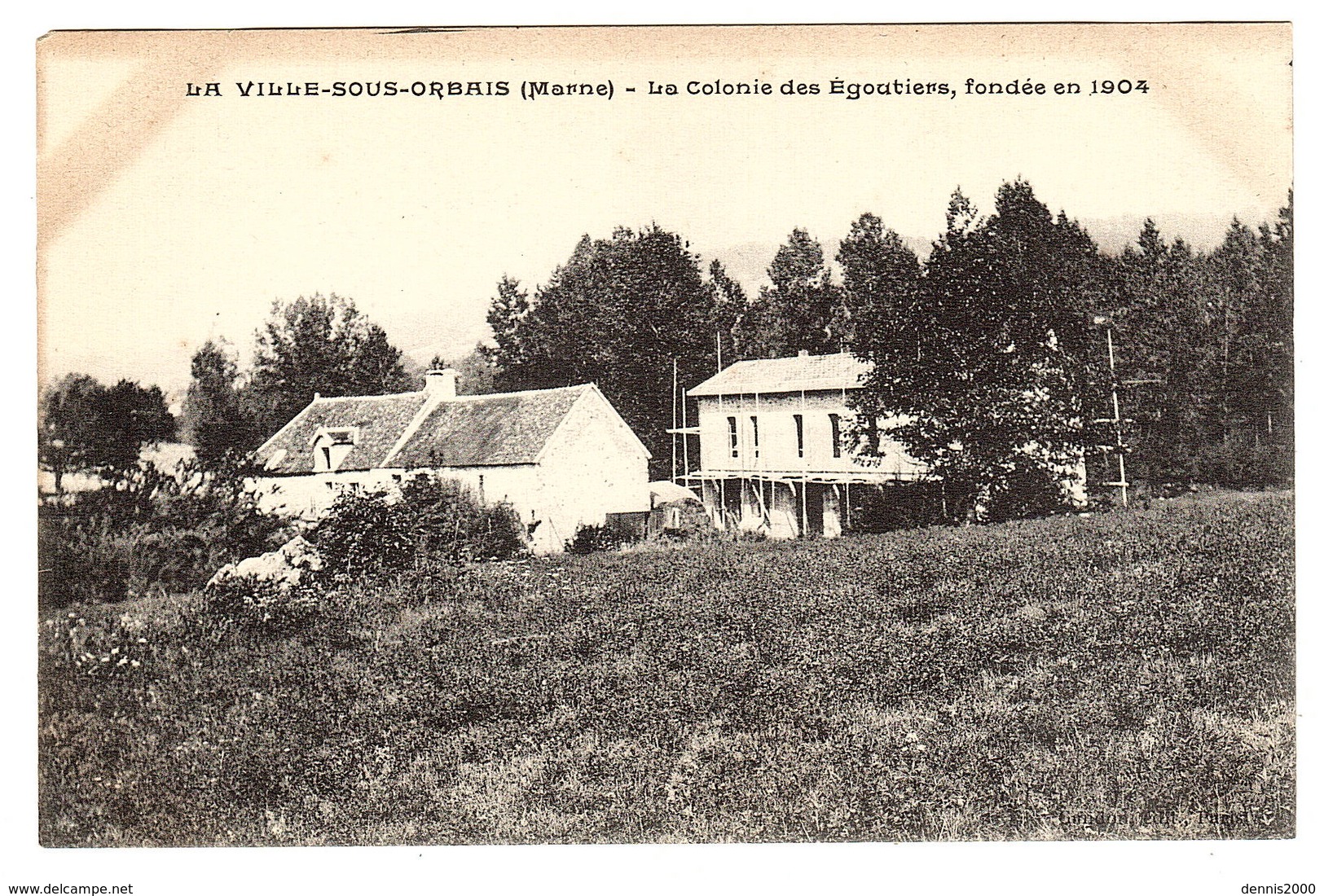LA VILLE SOUS ORBAIS (51) - La Colonie Des Egoutiers, Fondée En 1904 - Sans éditeur - Autres & Non Classés