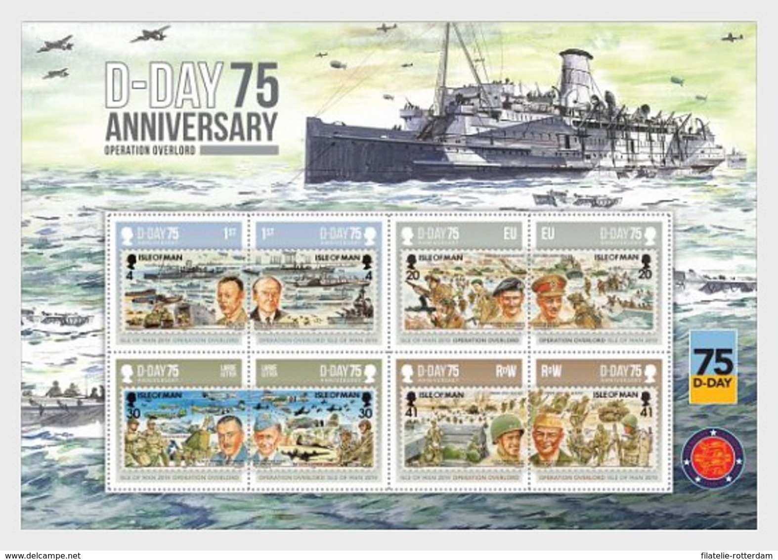 Man / Isle Of Man - Postfris / MNH - Sheet 75 Jaar D-Day 2019 - Man (Eiland)