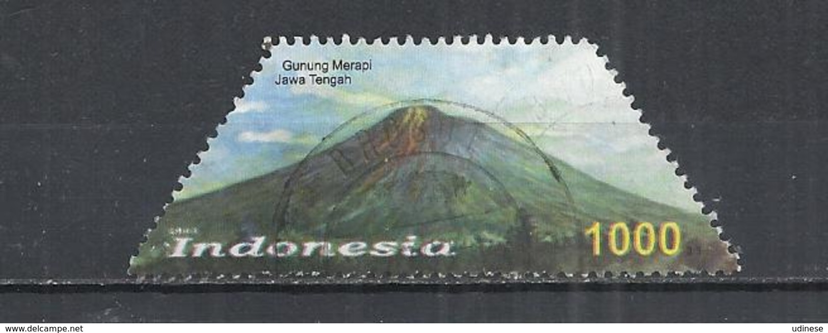 INDONESIA 2003 - VOLCANO MERAPI - POSTALLY USED OBLITERE GESTEMPELT USADO - Volcanos