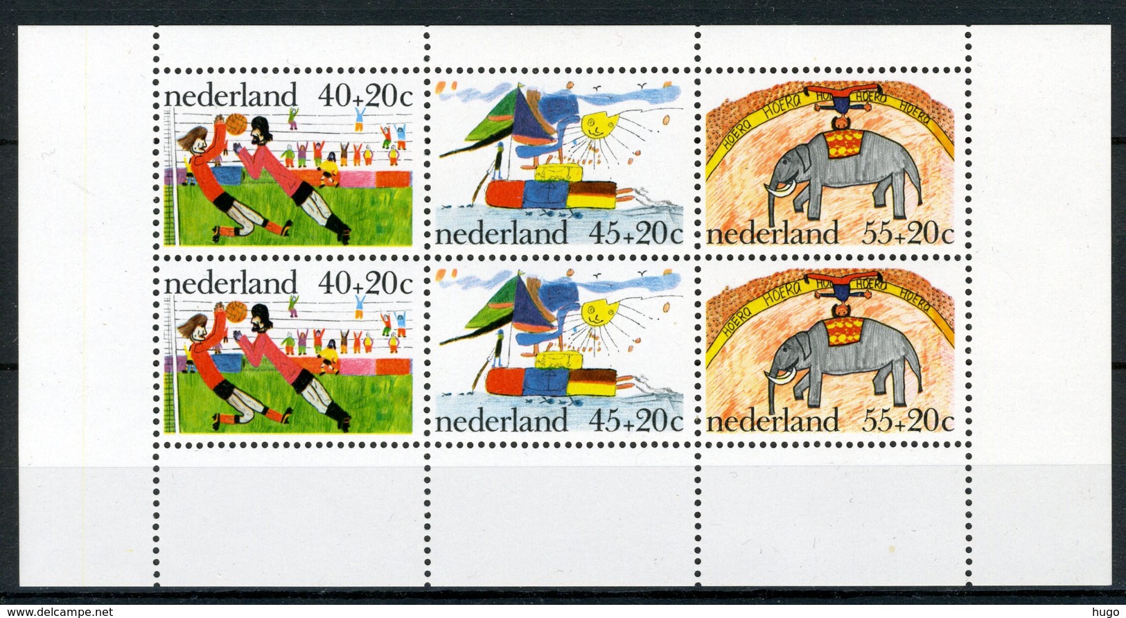 NEDERLAND 1107 MNH** Blok 1976 - Kinderzegels - Blocs