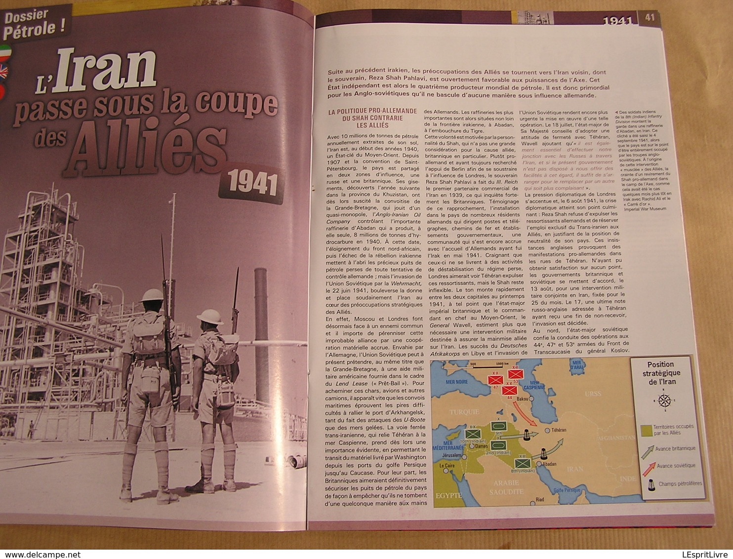 LIGNE DE FRONT N° 19 Guerre 40 45 Pétrole Afrique Irak Iran Indes Caucase Russie Pologne Fall Blau Moshé Dayan Red Ball