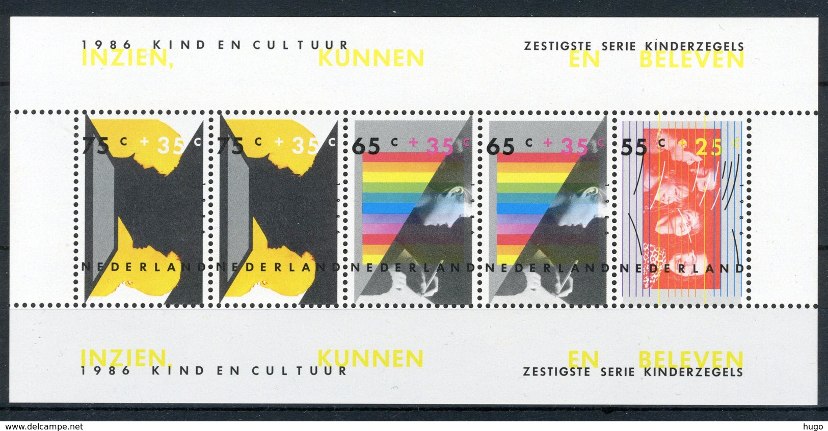 NEDERLAND 1366 MNH** Blok 1986 - Kinderzegels - Blocs
