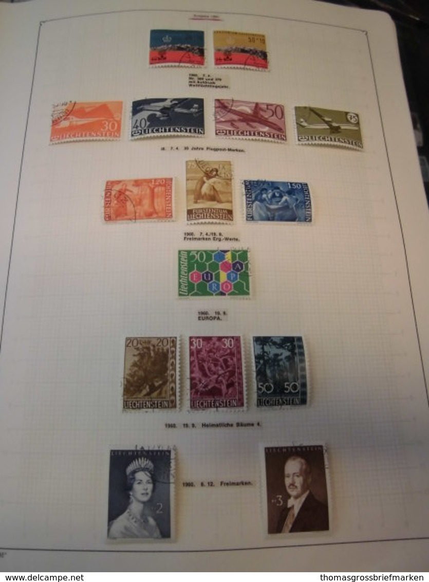 Sammlung Liechtenstein FL 1960-2000 Gestempelt Komplett + Extras (52035) - Collections