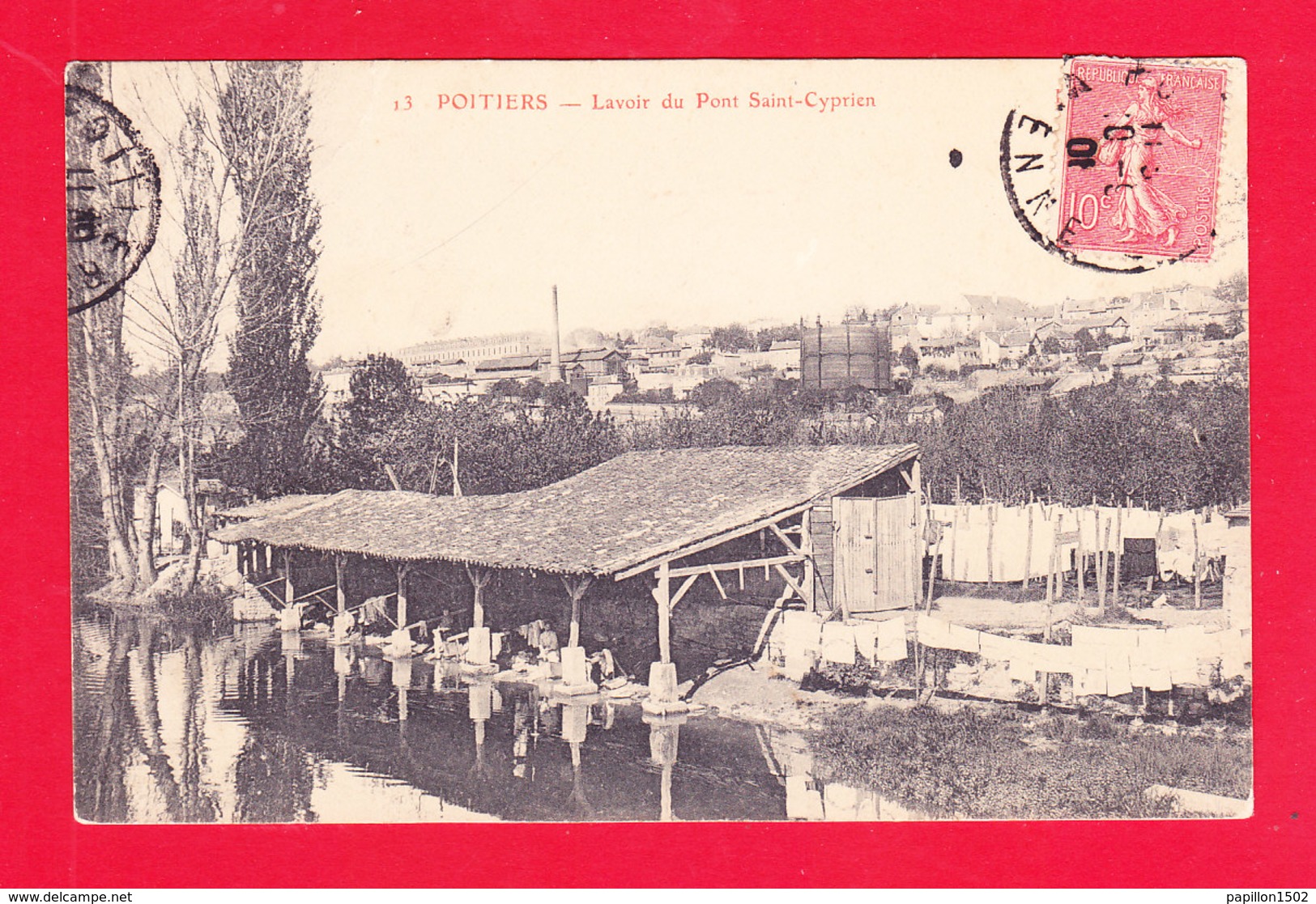 F-86-Poitiers-142A95  Le Lavoir Du Pont Saint Cyprien, Cpa - Poitiers