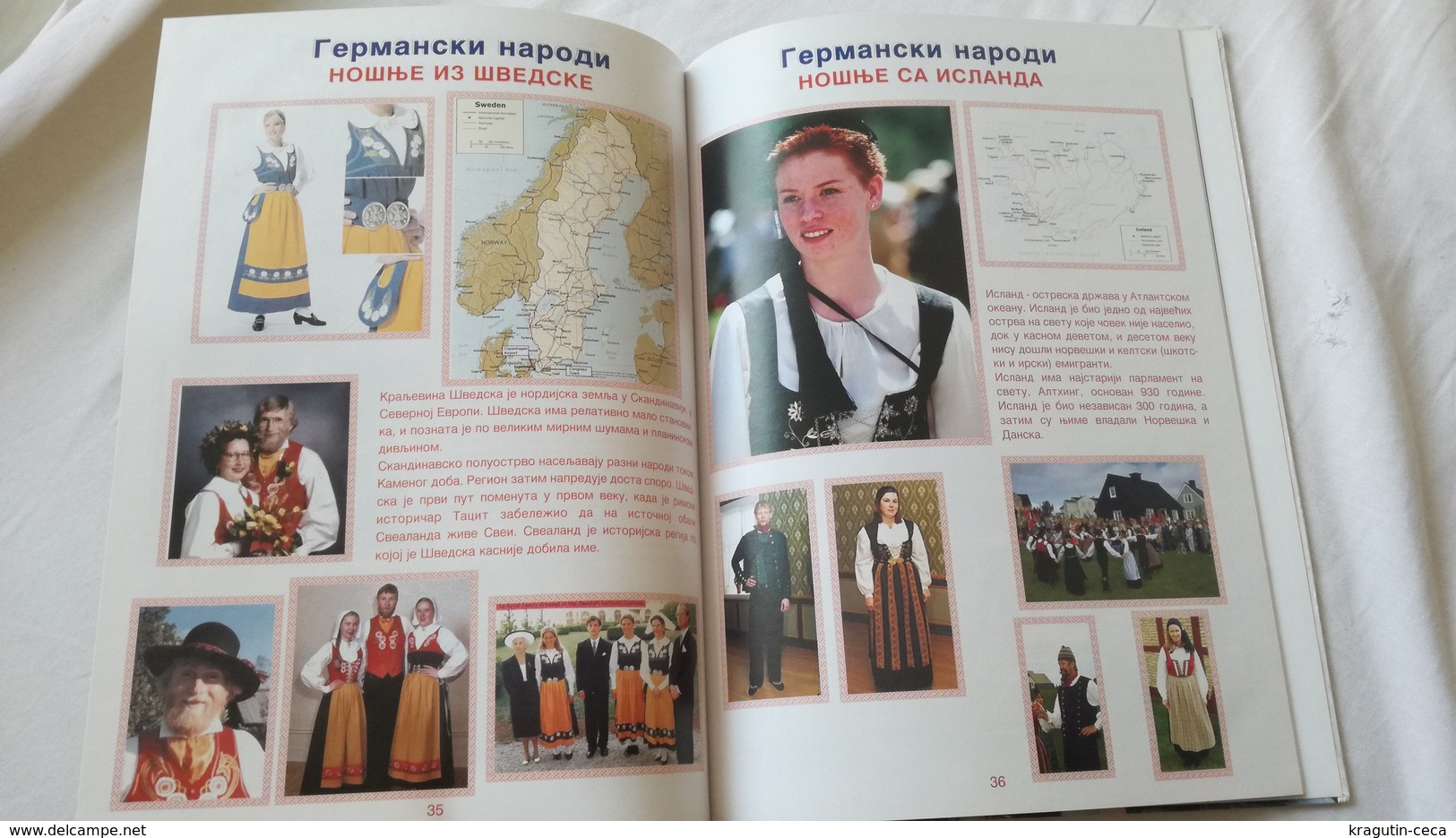 Ethnic Folk Costumes European Book Slavic Celts GERMAN Culture Serbia Dress Traditional Clothes National Woman Wardrobe - Sonstige & Ohne Zuordnung