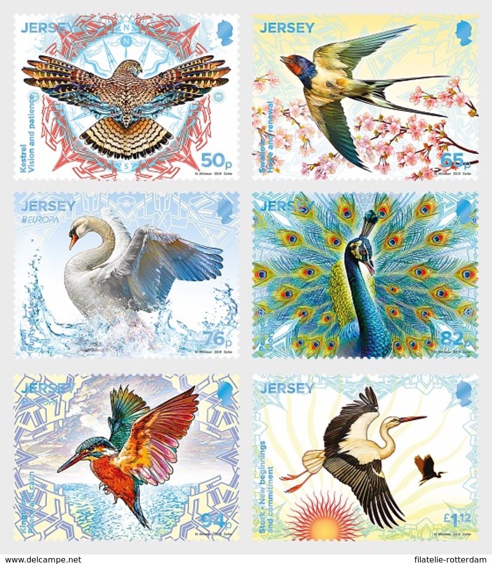 Jersey - Postfris / MNH - Complete Set Europa, Nationale Vogels 2019 - Jersey