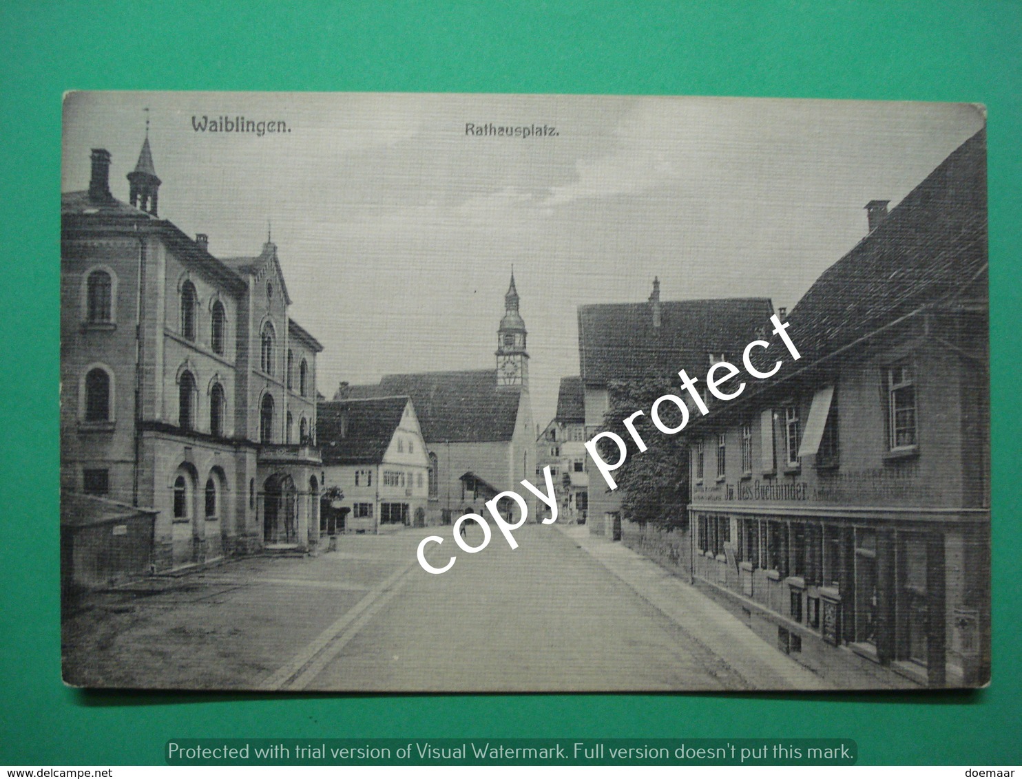 DE111 Waiblingen Stuttgart  Rathauplatz  Farbe Brown - Waiblingen