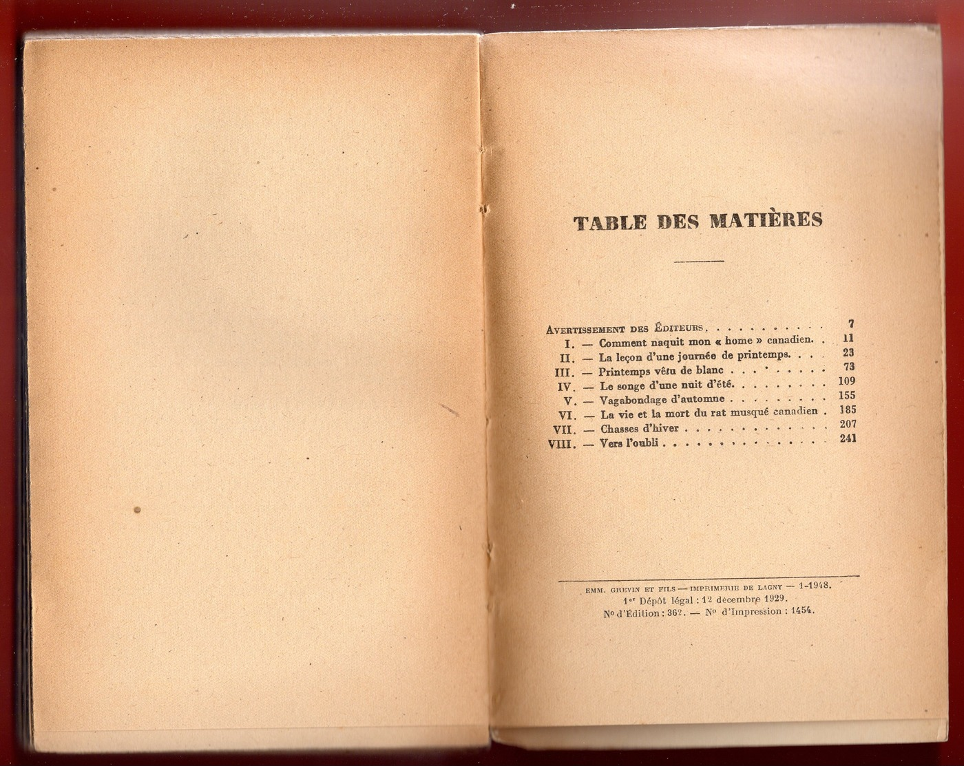 CONSTANTIN-WEYER - CLAIRIÈRE RÉCITS DU CANADA - PRIX GONCOURT 1928 - DÉDICACÉ - 1948 - Aventure