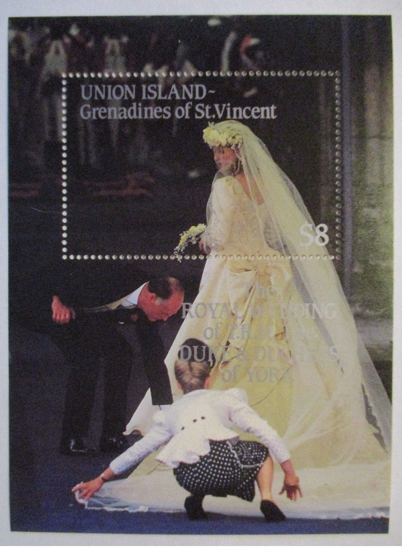 Union Island Grenadines Of St. Vincent, Block Royal Wedding Postfrisch  - St.Vincent (1979-...)