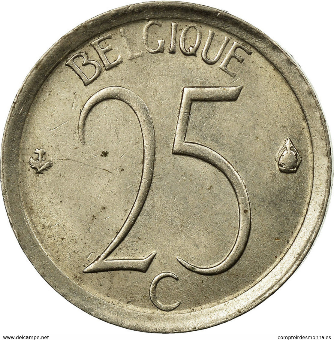 Monnaie, Belgique, 25 Centimes, 1973, Bruxelles, TB+, Copper-nickel, KM:153.1 - 25 Centimes