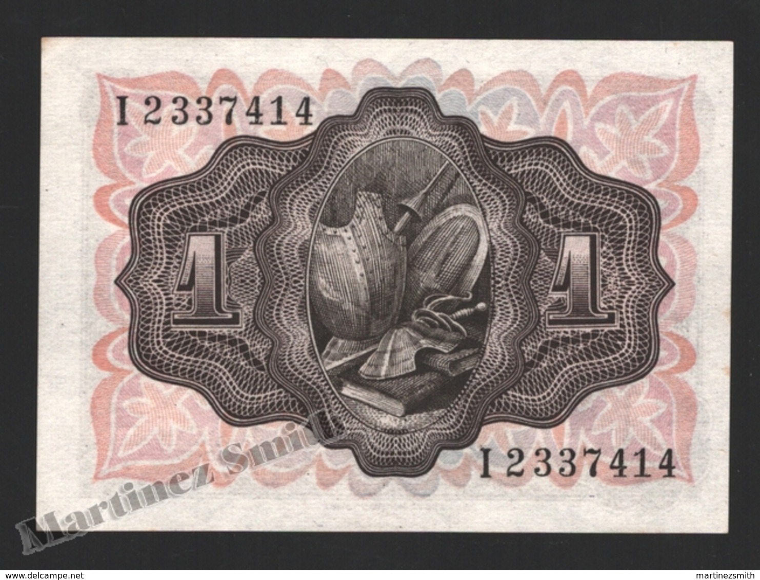 Banknote Spain -  1 Peseta – November 1951 – Don Quijote – Serie I – Condition UNC - Pick 139a - 5 Peseten