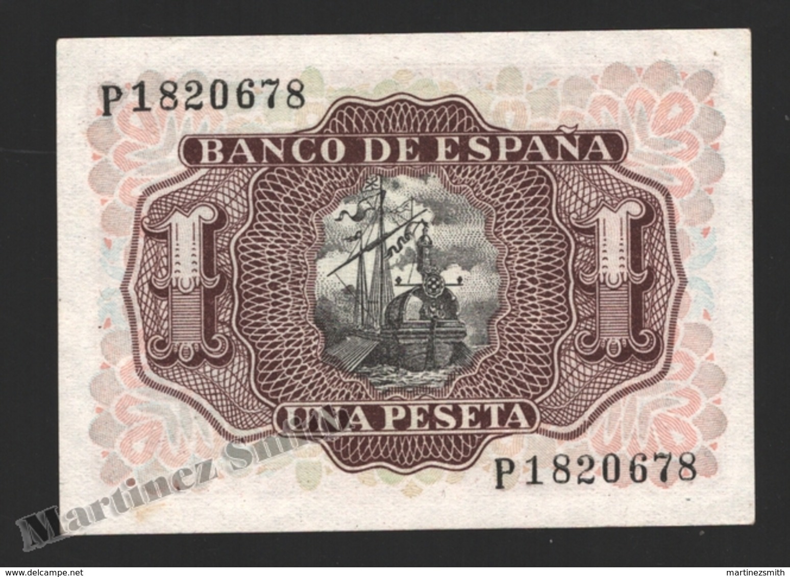 Banknote Spain -  1 Peseta – July 1953 – Marques De Santa Cruz - Condition VF - Pick 144a - 1-2 Pesetas