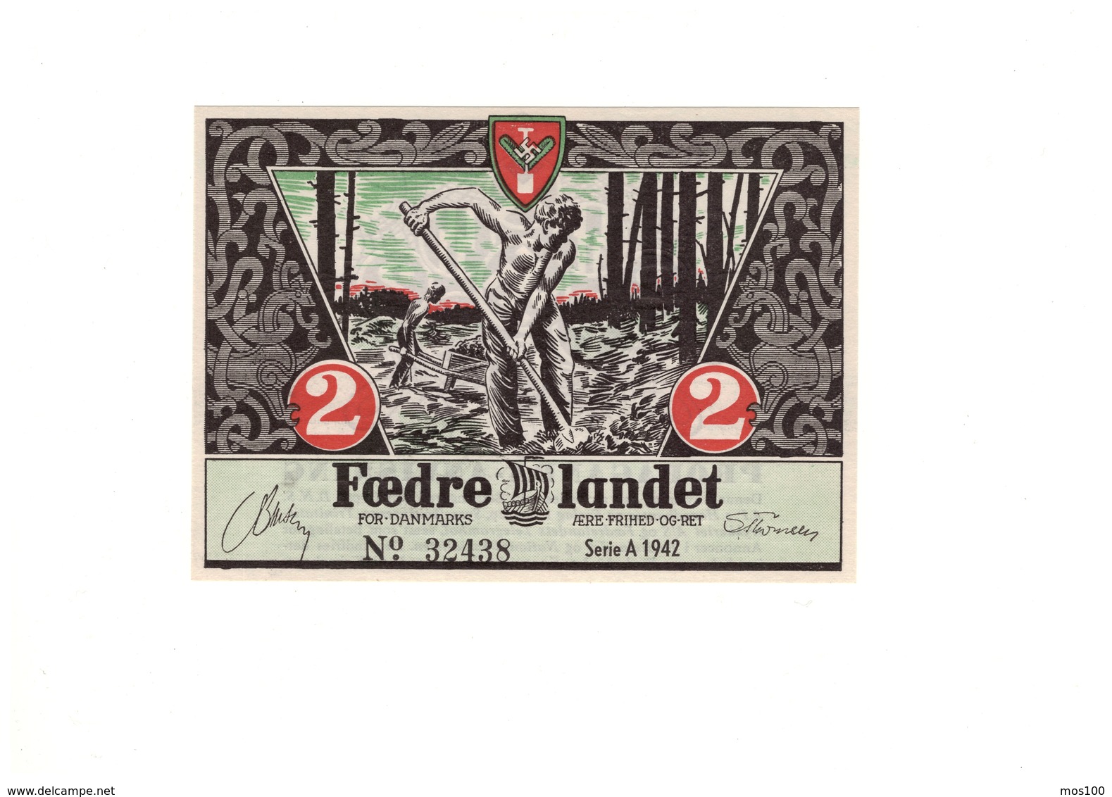 SS Freikorps Dänemark / SS Free Corps Denmark - Propagandageld / propaganda currency - UNC / kassenfrisch - DNSAP 1942