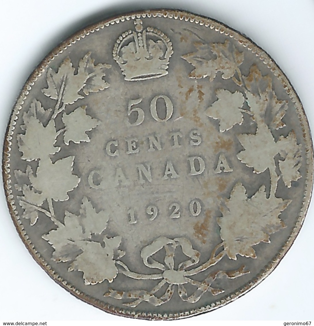 Canada - George V - 50 Cents - 1920 (KM25a) - Canada