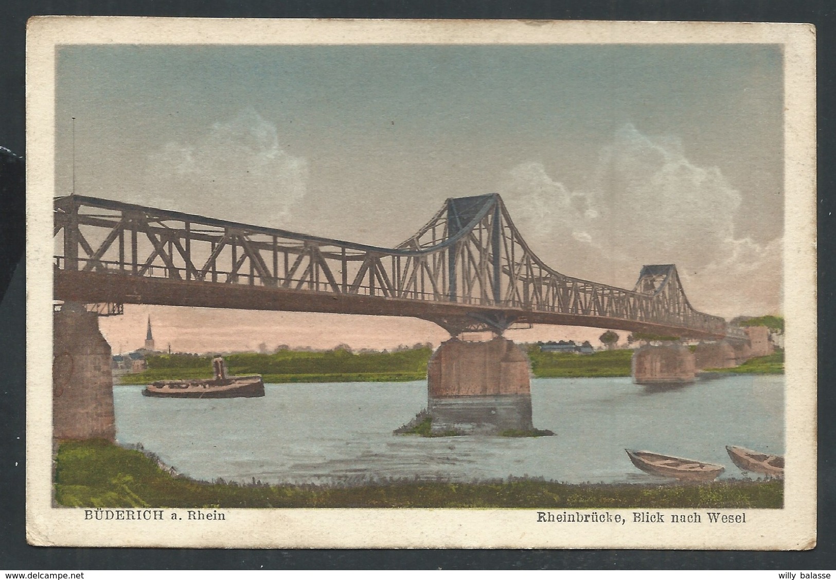 +++ CPA - Allemagne - BUDERICH - Rheinbrucke , Blick Nach Wesel - Cachet Militaire   // - Meerbusch