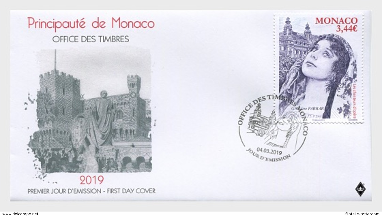 Monaco - Postfris/MNH - FDC Operazangers, Geraldine Farrar 2019 - Ongebruikt