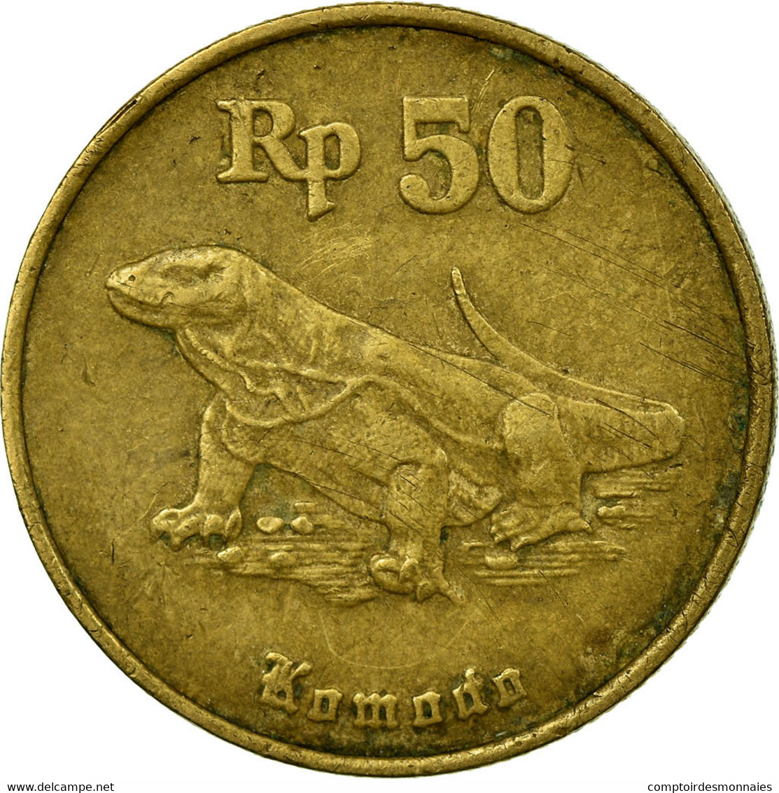 Monnaie, Indonésie, 50 Rupiah, 1993, TB+, Aluminum-Bronze, KM:52 - Indonésie