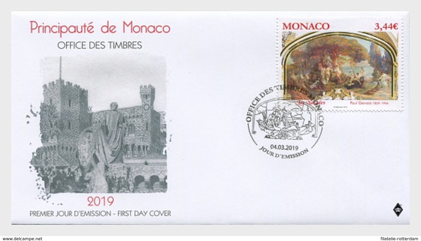 Monaco - Postfris/MNH - FDC Kunst, Les Naiades 2019 - Ongebruikt