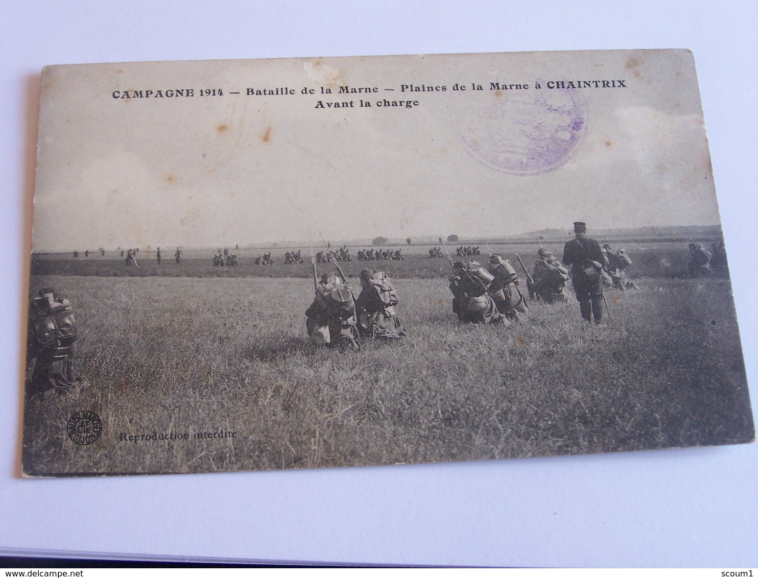 Campagne 1914 - Bataille De La Marne - Plaintes Dela Marne à Chaintrix Avant La Charge - Autres & Non Classés