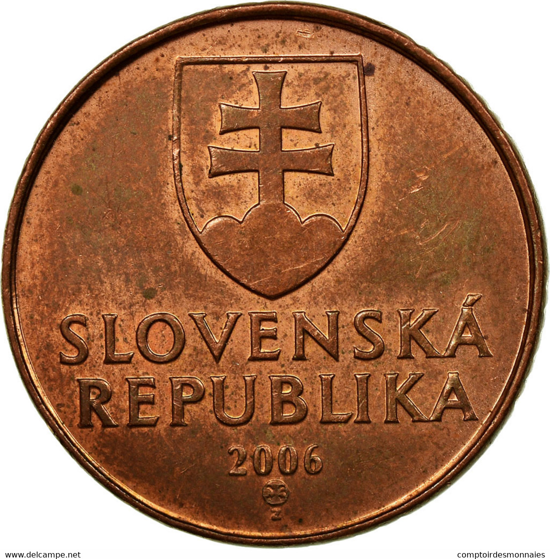 Monnaie, Slovaquie, 50 Halierov, 2006, TTB, Copper Plated Steel, KM:35 - Slovénie