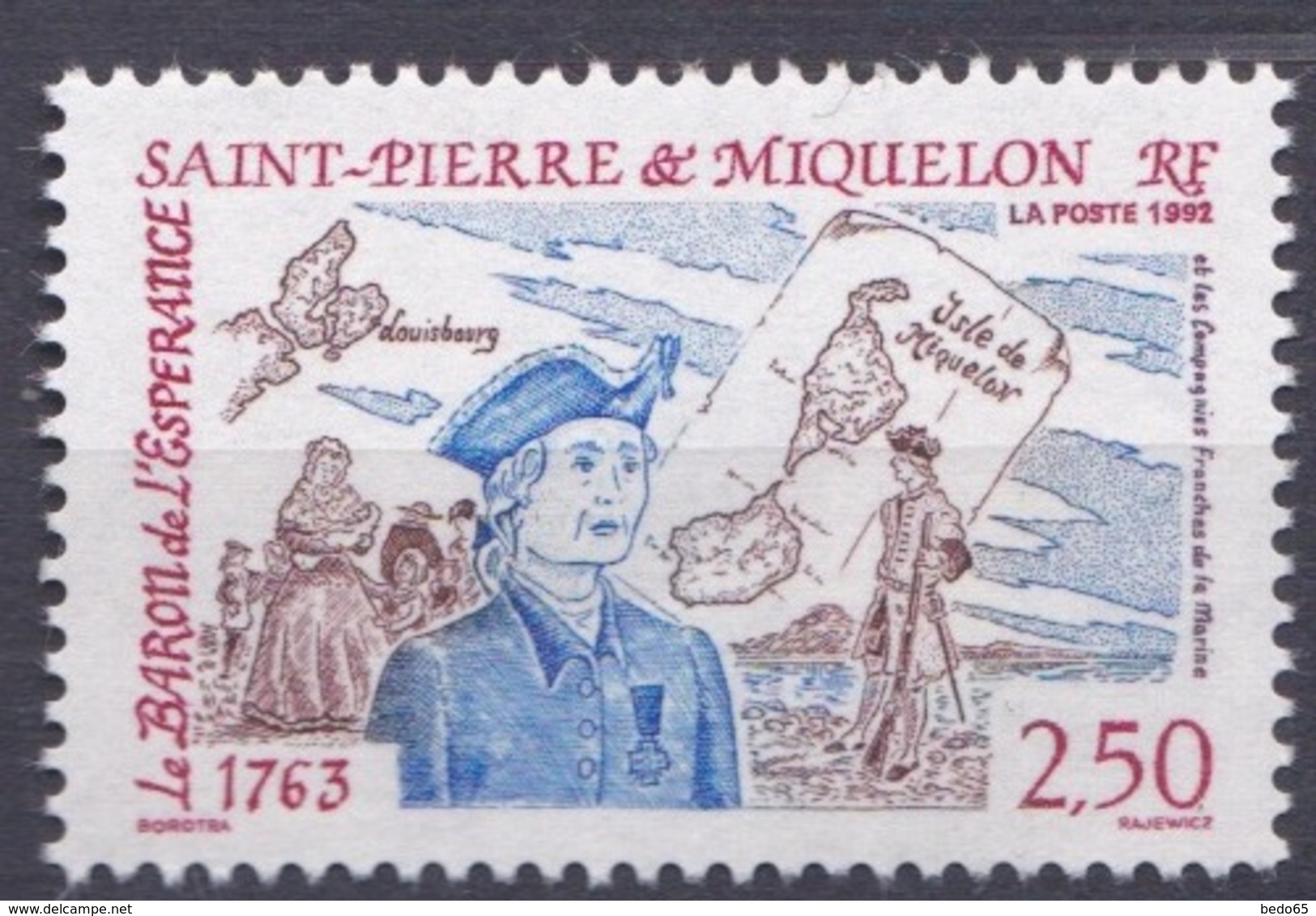 ST PIERRE ET MIQUELON  N° 570  NEUF** LUXE SANS CHARNIERE / MNH - Neufs