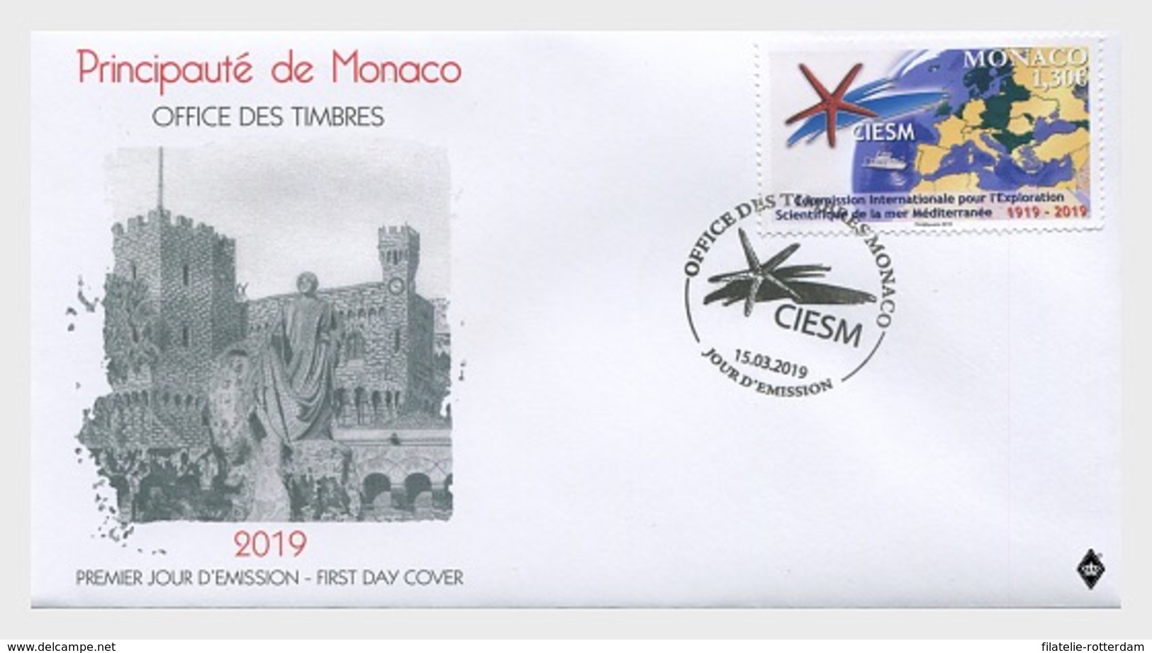 Monaco - Postfris/MNH - FDC 100 Jaar CIESM 2019 - Ongebruikt