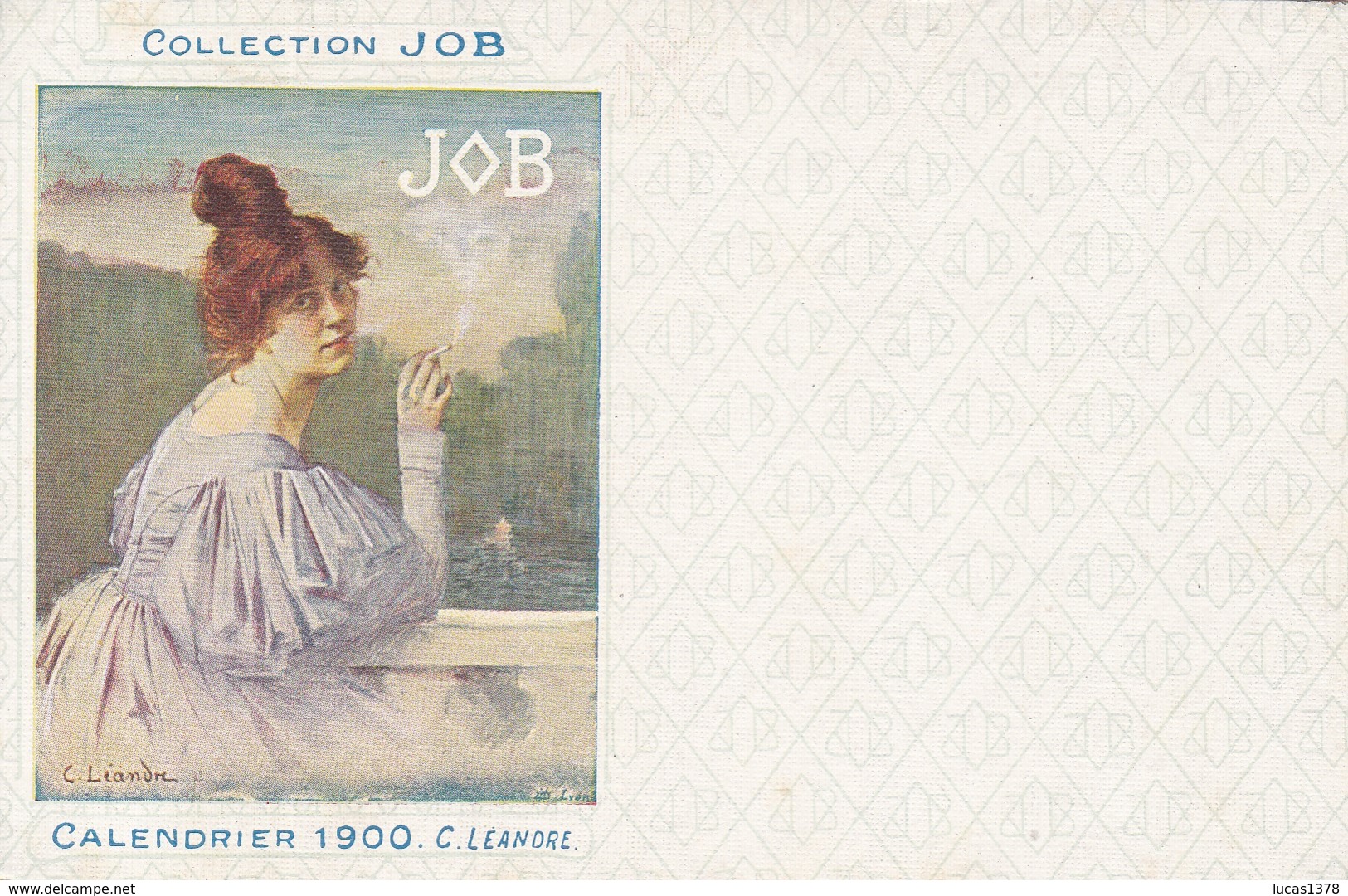 PUBLICITE COLLECTION  JOB / LEANDRE 1900 /  SERIE 1910 - Publicité